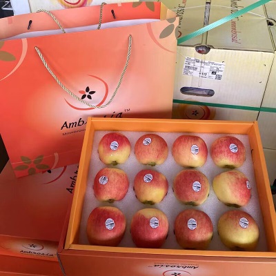 广州江南批发直发【】神仙果12个礼盒装甜神仙苹果Ambrosia鲜果