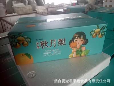 批发莱阳秋月梨新鲜 水果5斤脆甜多汁当季采摘整箱冰糖山东秋月梨