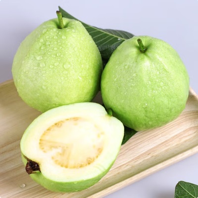 广西白心芭乐白心番石榴脆甜熟后软糯好吃现摘白心绿色食品