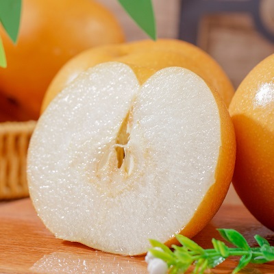 批发莱阳秋月梨新鲜 水果5斤脆甜多汁当季采摘整箱冰糖山东秋月梨