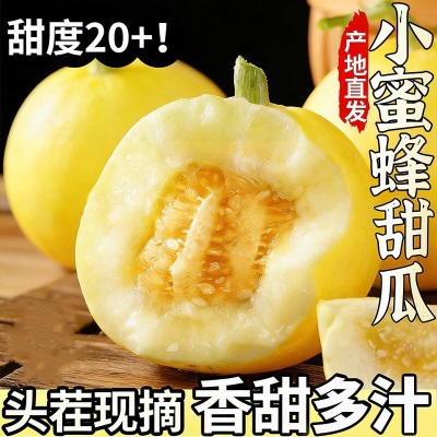 现货2026年山东蜜罐小蜜蜂冰糖脆甜瓜新鲜水果当季时令香瓜甜多汁