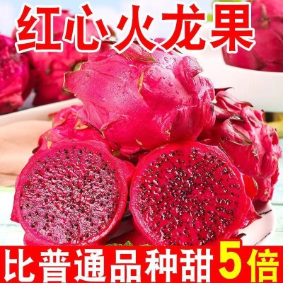 五斤红心火龙果现摘新鲜水果整箱大果红肉绿色食品食用农产品