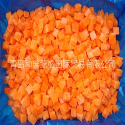 大宗批发 冷冻胡萝卜丁 速冻胡萝卜片天然蔬菜袋装