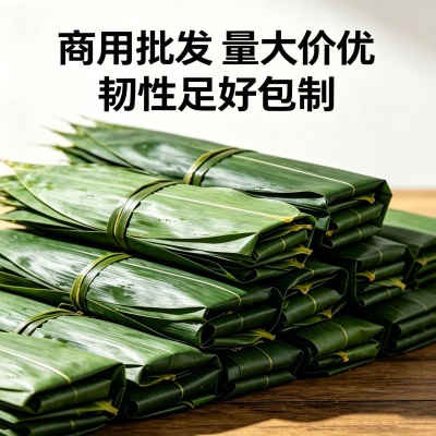粽叶新鲜粽子叶大号正宗箬粽叶包粽子专用送粽绳干特大号商用批发