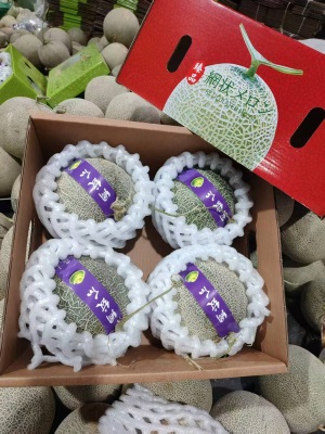 海南玫珑网纹蜜瓜超甜冰淇淋甜瓜香瓜哈密瓜应季水果有礼盒装