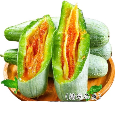 山东羊角蜜甜瓜新鲜水果10斤当季脆甜蜜瓜香瓜时令羊角脆整箱包邮