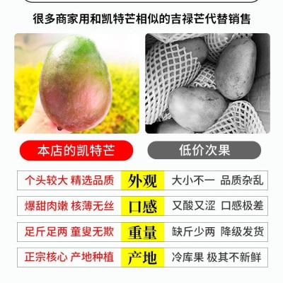 四川攀枝花凯芒果10斤新鲜水果当季现摘整箱大青皮甜心芒果包邮