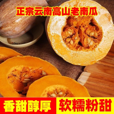 云南老南瓜农家自种当季新鲜粉面甜糯小宝宝辅食整箱蒸煮密本南瓜