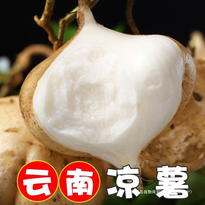 凉薯新鲜云南白心地瓜萝卜水果沙葛土番薯农家特产9斤即食大果