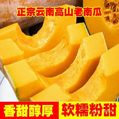 云南老南瓜农家自种当季新鲜粉面甜糯小宝宝辅食整箱蒸煮密本南瓜