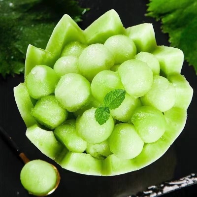 头茬海南玉菇甜瓜新鲜水果整箱10斤包邮当季蜜瓜香瓜冰淇淋软糯香