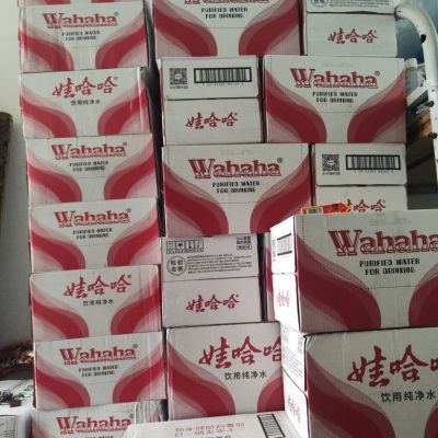 娃哈哈饮用纯净水596ml*24瓶整箱批特价哇哈哈非矿泉水官方旗舰店