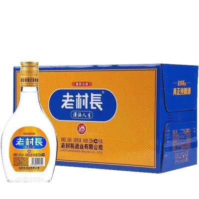 老村长潇洒人生小酒40度250ml整箱16瓶装浓香型白酒