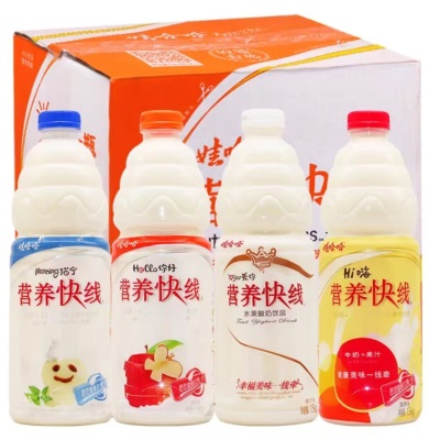 娃哈哈营养快线1.5L年货婚宴酒席大瓶聚餐饮料整箱批发