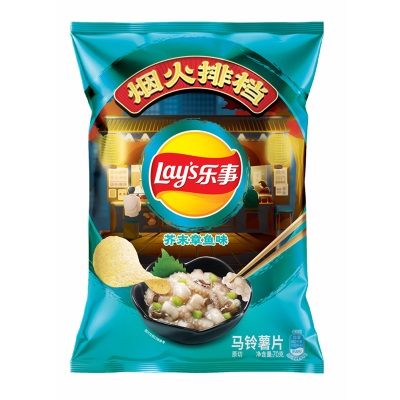 乐事薯片70g袋装大波浪土豆片黄瓜青柠味多口味膨化食品零食批发