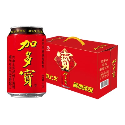 加多宝红罐凉茶植物饮料310ml*24罐整箱装解辣祛火