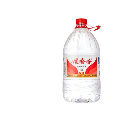 娃哈哈纯净水5.5L*4桶14.8升大桶水596ml家庭饮用水非矿泉水整箱