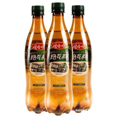娃哈哈格瓦斯330ml/500ml/600ml/1.25L大瓶俄罗斯啤酒风味碳酸饮