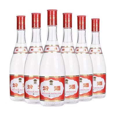 山西汾.酒42度红盖玻汾475XLx6瓶 清香型白酒快递包邮泡沫箱发货