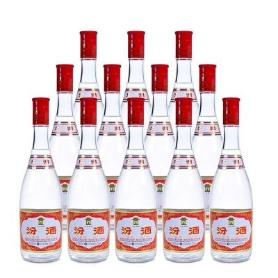 53度黄盖汾/酒53度475ml整箱装 清香型白酒53度黄盖玻汾53度475ml