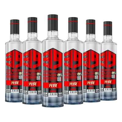光良酒光良39 42度浓香型500ml*6/12瓶整箱包邮装
