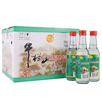 北京二锅头牛栏山42度陈酿265ml*20瓶半斤装整箱浓香型白酒包邮