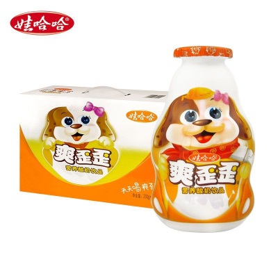 娃哈哈爽歪歪酸奶饮品200g*24瓶整箱装益生菌发酵