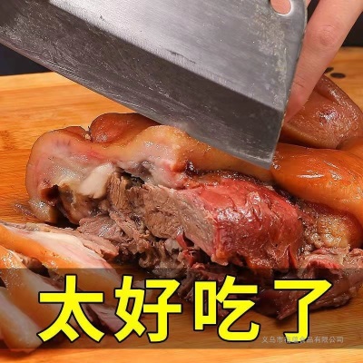 新鲜猪头肉500g猪脸卤味猪肉直销熟食猪蹄真空开袋即食小吃下酒菜