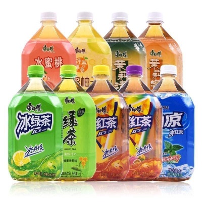 大瓶康师傅冰红茶1L*12瓶整箱绿茶茉莉蜜茶清茶柚子茶饮料 代发1Q