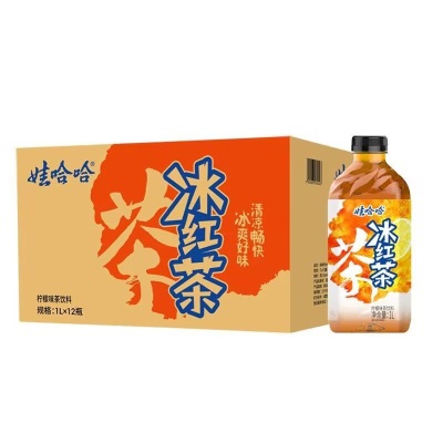 娃哈哈冰红茶柠檬味茶饮料大瓶装 1L*瓶整箱装春季爽口饮料批发11