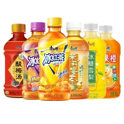 康师傅冰红茶330ml*24瓶冰糖雪梨饮料青梅绿茶多口味饮品整箱批发