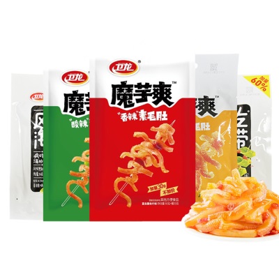 卫龙魔芋爽50g袋装辣条经典怀旧宿舍超市网红休闲零食整箱批发