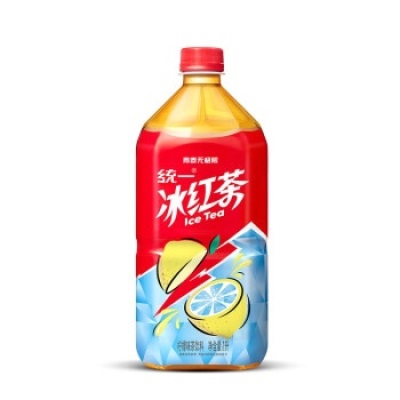 统一冰红茶1L柠檬味茶饮料调味茶饮品大瓶分享装清凉解腻即饮