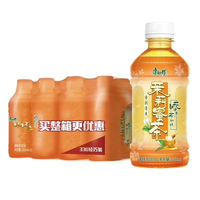 康师傅冰红茶330ml*24瓶冰糖雪梨饮料青梅绿茶多口味饮品整箱批发