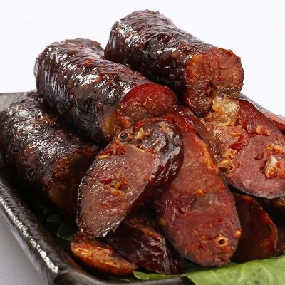 川味麻辣五香香肠腊肠腊肉正宗烟熏农家自制重庆特产零食小吃批发