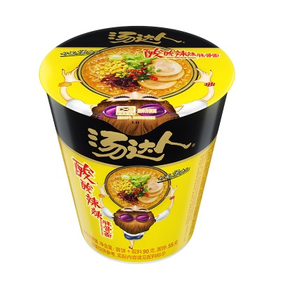 统一汤达人杯面方便面日式酸辣豚骨海鲜拉面老母鸡汤泡面免煮速食