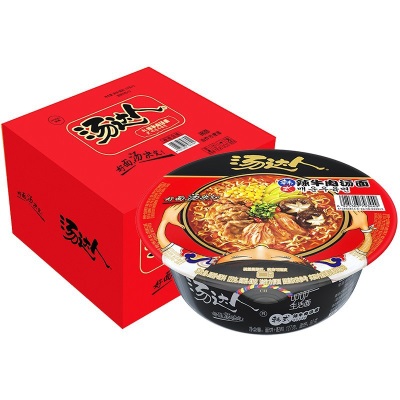 统一茄皇番茄鸡蛋牛肉桶装 汤达人日式豚骨杯面方便速食泡面批发