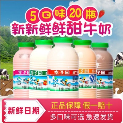 李子园甜牛奶大小瓶多味学生早餐奶饮料商超同款批发价