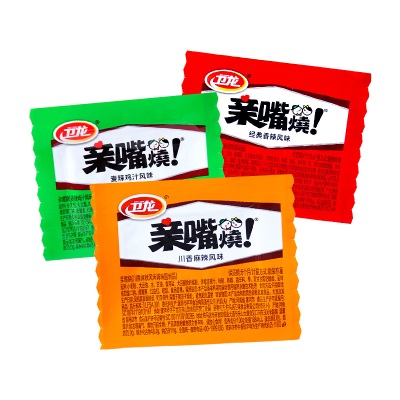 卫龙亲嘴烧多口味单独小包装解馋摆摊散装批发辣条辣片办公室零食