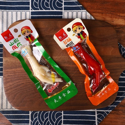 伊道香清真泡椒凤爪山椒鸡爪即食零食小吃零售批发鸡肉速食小包装