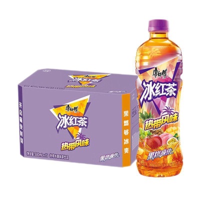 包邮康师傅冰红茶500ml*15瓶茉莉蜜茶绿茶清茶酸梅汤冰糖雪梨雷惠