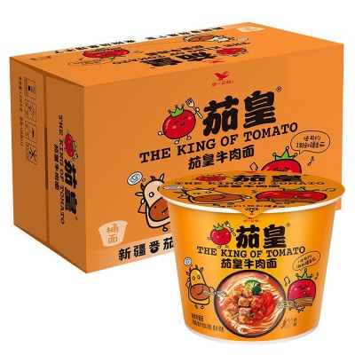 统一茄皇方便面桶装汤达人日式豚骨酸辣豚骨拉面速食泡面批发代发