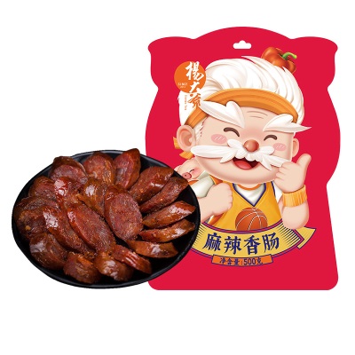 杨大爷川味腊肠500g四川特产麻辣烤肠广式味香肠烟熏农家自制腊肉