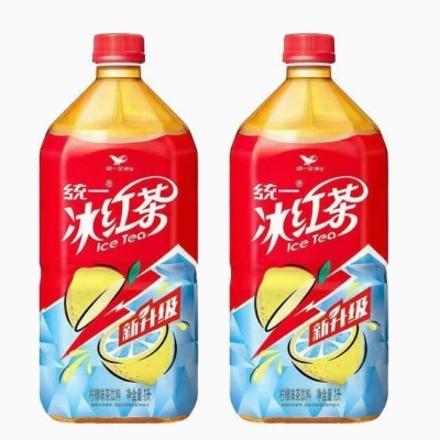 统一冰红茶1L柠檬味茶饮料调味茶饮品大瓶分享装清凉解腻即饮