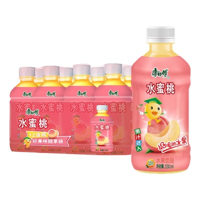 康师傅冰红茶330ml*24瓶冰糖雪梨饮料青梅绿茶多口味饮品整箱批发