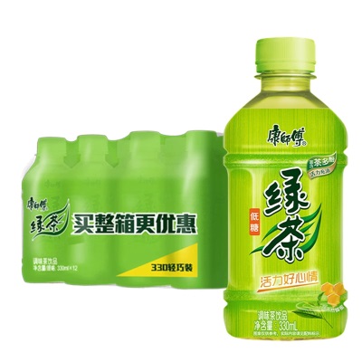 康师傅冰红茶330ml*24瓶冰糖雪梨饮料青梅绿茶多口味饮品整箱批发