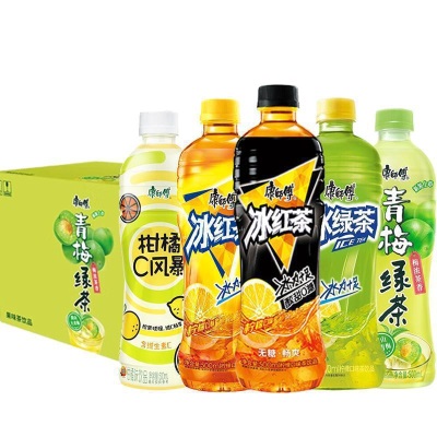 包邮康师傅冰红茶500ml*15瓶茉莉蜜茶绿茶清茶酸梅汤冰糖雪梨雷惠