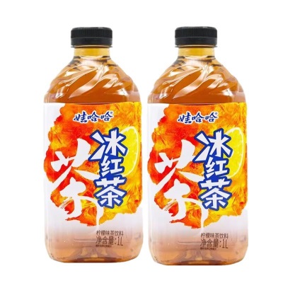 娃哈哈冰红茶柠檬味茶饮料大瓶装 1L*瓶整箱装春季爽口饮料批发11