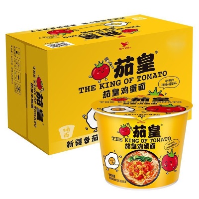 统一茄皇方便面桶装汤达人日式豚骨酸辣豚骨拉面速食泡面批发代发