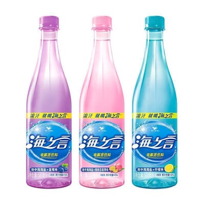 统一海之言柠檬百香果味500ml*15瓶整箱休闲盐汽水饮品电解质饮料